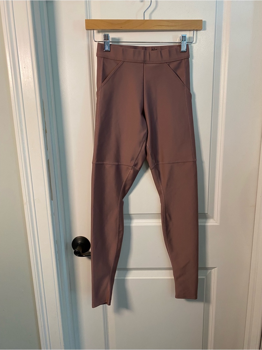 ALO Yoga Mauve Seamless Waistband Pockets Leggings